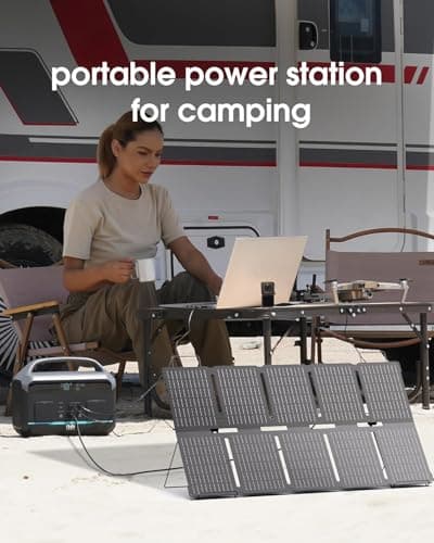 Portable Power Station 600W (1200W Surge), 576Wh LiFePO4 Electric Generator with 1Hr Fast Charging, 100W USB-C PD Output, Solar Power Bank for Home Emergency, Camping, RV Travel, CPAP (Solar Optional) - Thumbnail 6