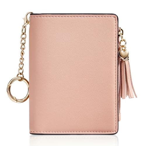Gostwo Small Wallets for Women, Stylish Womens Wallet with ID Window, Zippered Coin Pocket and Tassel. Cute RFID Wallet for Women, ideal for Teen Girls, Commuters, and Women for Daily Use - Image 1