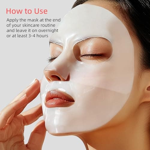 BIODAZZLE Bio-Collagen Overnight Hydrogel Face Mask – Deep Hydration & Skin Smoothing, Pore Care & Firm-Looking Skin, Moisturizing Sheet Mask, 33gx3ea - Thumbnail 5