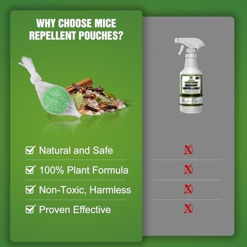 24PCS Mice Repellent Moth Balls Rodent Repeller, Natural Pest Control for Rats Squirrels Insects, Indoor Outdoor Mouse Deterrent, Pet & Family Safe Alternative to Traps & Poison - Thumbnail 4