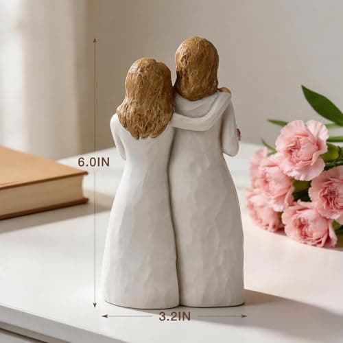Veroola Gifts for Mom, Mother and Daughter Handmade Painted Sculpture Statue Figurines, Mom's Birthday, Mothers Day, Christmas, Mom Gifts Mom Presents Ideas from Daughter. - Thumbnail 3