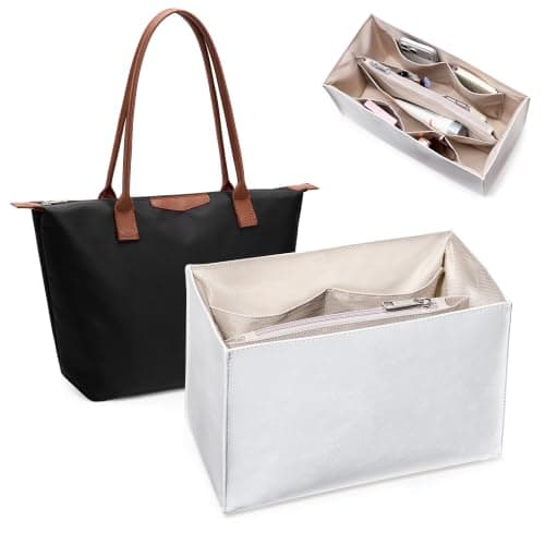 Purse Organizer Insert, Water-Resistant Bag Insert with Paper-Like Fabric - Image 1
