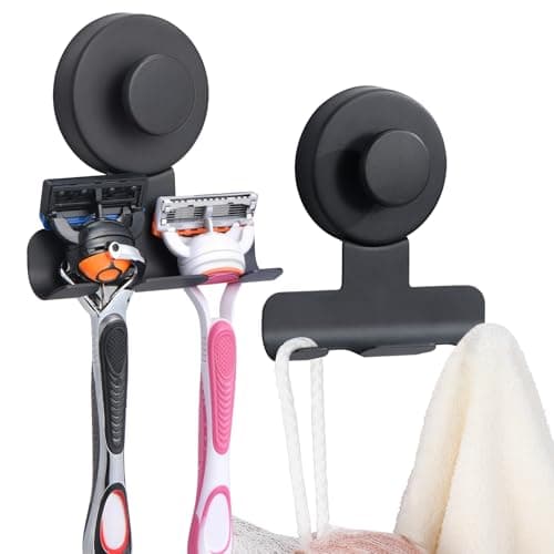 Supopular Razor Holder for Shower, Stainless Steel No-Drill Shaver Hook - Image 1