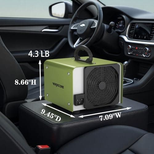 125,000mg/h Ozone Generator, High Capacity Ozone Machine & Negative Ion Air Purifier O3 Air Ionizer Odor Removal for Home, Car, Pets, Basement Covers up to 2500 Sq.Ft. (Silver) - Thumbnail 4