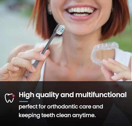 Pinkart 5-in-1 Travel Toothbrush | Disposable toothbrushes with Toothpaste | Floss/Toothpick/Tongue Scraper | Individually Wrapped Disposable toothbrushes | 5.3" Extended Handle (48 Count) - Thumbnail 6