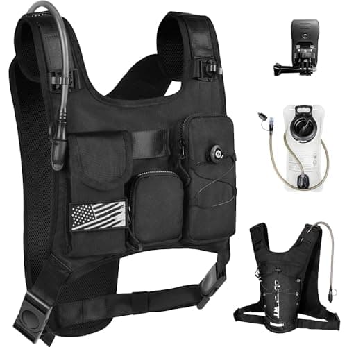 OUTSKIRT Hydration Backpack Vest Bag Lightweight Adjustable Pack with 2L Water Bladder Chest Bag for Hiking Cycling Hunting Climbing for Women and Men - Image 1