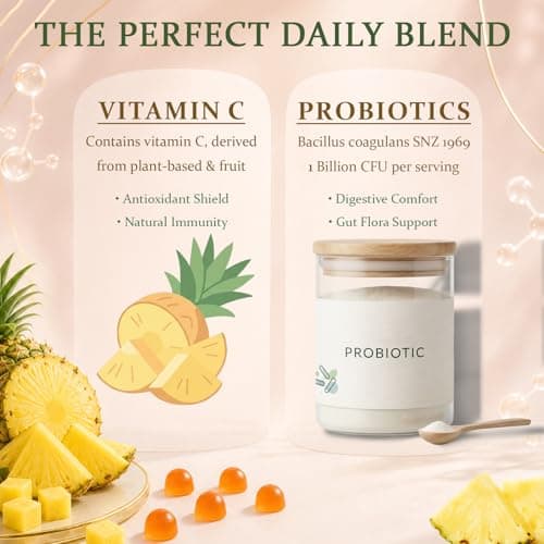 MATOP Premium Feminine Balance Gummies for Women - pH Balance Support & Vaginal Probiotic with Hawaiian Pineapple Flavor, Vegan, Gluten-Free – 60 Gummies (30 Servings) - Thumbnail 3
