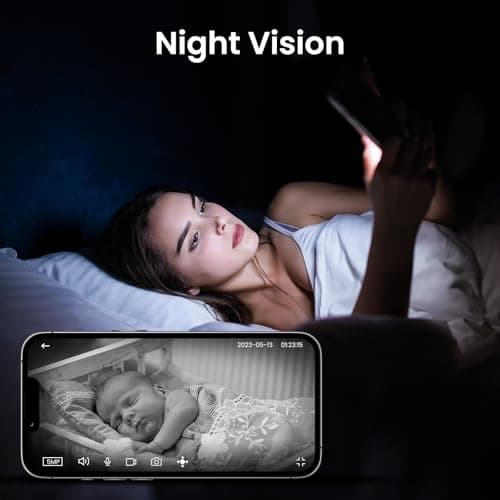 Cinnado 2K Home Security Cameras-2.4Ghz WiFi Indoor Camera with 360° Motion Detection for Pets/Nanny/Baby/Dog, 2 Way Audio, 24/7 SD Card Storage, Cloud Storage, Works with Alexa & Google Home, D1 4P - Thumbnail 4