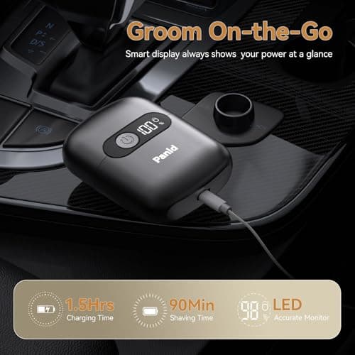 3-Blade Foil Shaver for Men, Portable Electric Razor Beard Trimmer - Thumbnail 4