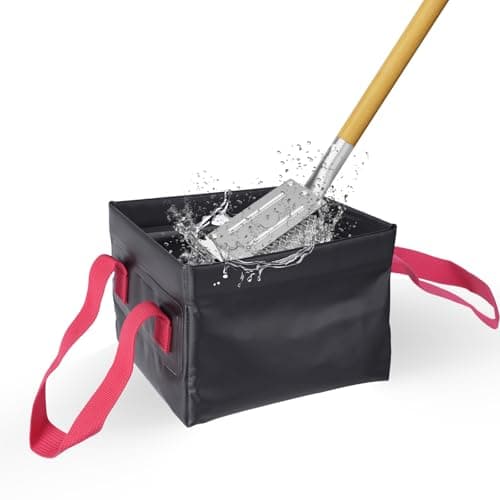 HOUSE AGAIN Grill Brush Bristle Free + Collapsible Water Bucket, Safe BBQ Outdoor Grill Accessories Cleaning Brush Scraper with Durable Dunk Tank for Great Value Bundle/Ideal for Dad - Thumbnail 4
