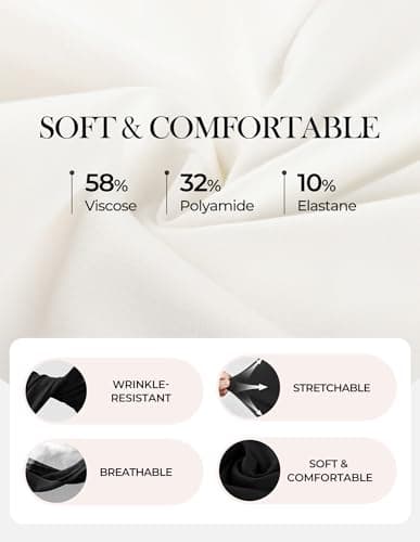 GRACE KARIN Womens 2026 Summer Short Sleeve Tops, Dressy Casual Peplum Shirts Outfit, Tunic Blouses Trendy Fashion Clothes White M - Thumbnail 6