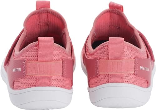 WHITIN Toddler/Kids Boys/Girls Wide Barefoot Shoes Minimalist Wide Width Pull-On Sneakers Zero Drop Size 10 Walking Jogging Sports Jump Runner Footwear Pink 27 - Thumbnail 3