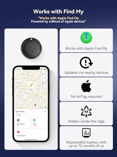 Bike Water Bottle Cage with Built-in Item Finder, Works with Find My App, Hidden Anti-Loss Bicycle Finder, No Extra Tag Needed, Waterproof Bottle Holder for Road Bike MTB E-Bike - Thumbnail 2