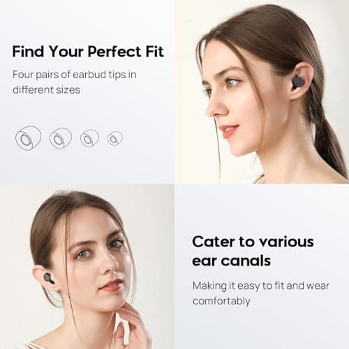 Switchable Concert Ear Plugs for Noise Reduction, Multi-Size Silicone Earbuds, 3 Noise Relief Modes for Focus, Study, Work and Travel, Hearing Protection, Reusable Ear Plugs (Comfort Varies by Person) - Thumbnail 5