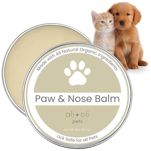 Ali+Oli Pets Paw & Nose Balm for Dogs – Daily Paw Care Grooming Balm with Organic Oils – Gentle Moisturizing Balm for Dry, Rough Paw Pads
