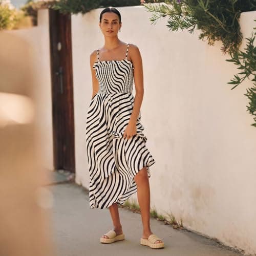 EQAUDES Wedge Sandals for Women 2026 Beach Platform Espadrilles - Raffia, Cute, Summer, Open Toe, Flatform Wedding, Vacation, Dress Shoes - Thumbnail 4