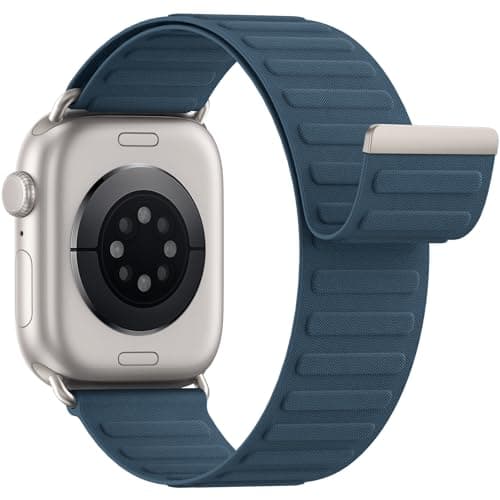 Magnetic Sport Bands Patented Compatible with Apple Watch Band 49mm 46mm 45mm 40mm 44mm 38mm 41mm 42mm for Men Women, Nylon Strap Replacement for iWatch Ultra/3/2/1 Series 11 10 9 8 7 6 5 4 3 2 1 SE
