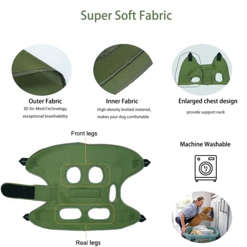 Mklhgty Dog Grooming Hammock for Trimming Nails and Ear/Eye Care, Sling for Grooming with Nail Clipperse - Thumbnail 3