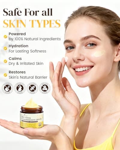 GAJUANR Bee Venom Moisturizing Cream, All-in-One Nourishing Moisturizer with Hyaluronic Acid, Firming & Hydrating Face and Body Cream, Natural Gentle Formula for All Skin Types (60g * 2PCS) - Thumbnail 6
