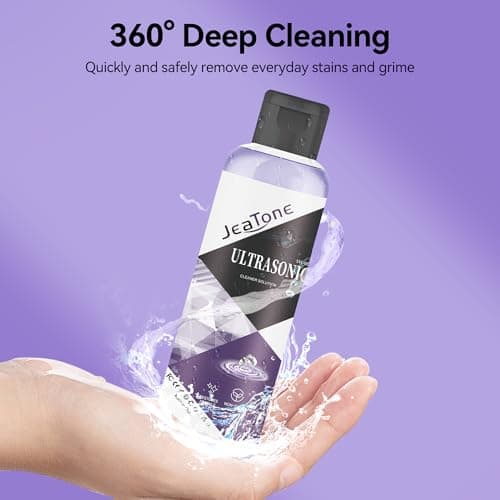 Ultrasonic Jewelry Cleaner Solution for Ultrasonic Cleaner Machine, Professional Cleaning of Jewelry, Diamonds, Gold, Silver, Remove Odors, Discoloration & Stains, Peach Scent, Purple, 4oz - Thumbnail 6