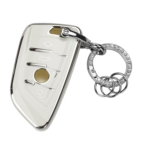 YUBOWEL for BMW Key Fob Cover,fit for BMW 2 5 6 7 Series X1 X2 X3 X5 X6 X7 series | Premium Soft TPU Key Fob Holder