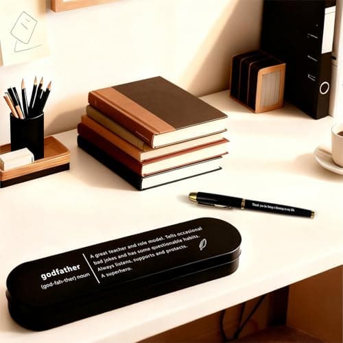 iyaone Godfather Gift - Personalized Engraved Pen, Unique Thank You Gifts for Godfather from Godson or Goddaughter, Father Figure Mentor Birthday Christmas - Thumbnail 5