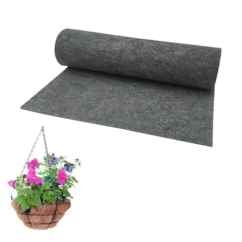 BETAGT 14x40 Inch Front Door Stairs Mat for Stain, Fabric Planter Basket Liner Pads, Non Woven Basket Liner Roll Mats, Hanging Basket Coco Liners for Plants Flower Outdoor Indoor Garden - Image 1