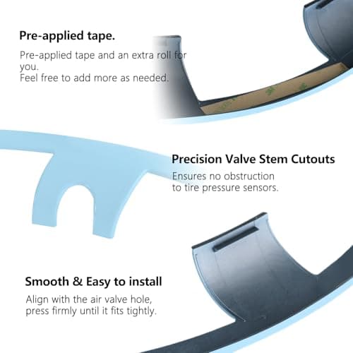 Wheel Rim Protect for Tesla Model Y 21" (2020-2024), Easy-Install Hubcaps Induction Wheel Cover, Scratch-Resistant Car Tire Trim Rings, Stylish Giftable, Glacier Blue 4Pcs Model Y Accessories - Thumbnail 6