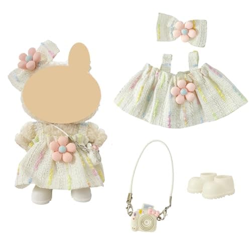 Ezcora Clothes for Doll, 6 Pack Doll Outfits for 17cm Doll, Perfect for Play and Display, Accessories for Doll's Collectors, (No Dolls) (Princess Dress) - Thumbnail 4