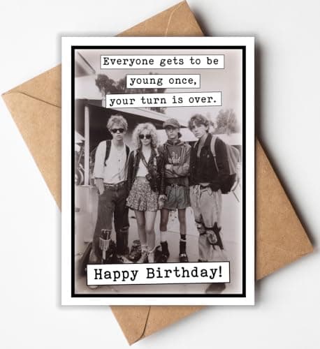 Katie Doodle - Funny 40th Birthday Cards for Women, Men, Friend (Handmade in USA) - Great for 50th, 45th, 40th Birthday Gifts for Women Men Sister Brother Friend - Includes 1 Card & 1 Envelope - Thumbnail 4