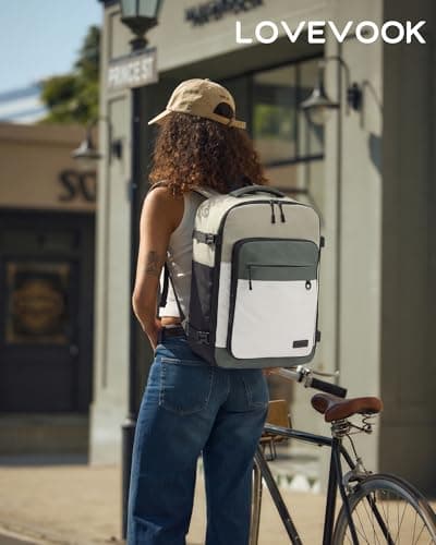 LOVEVOOK Travel Backpack for Women Men, Carry on Backpack for Traveling, Waterproof Hiking Backpack Outdoor Sports Rucksack, Casual Daypack Travel Weekender Essentials - Thumbnail 2