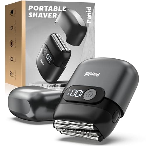 Electric Foil Shavers for Men, Upgraded Mini Electric Razor with 3 Floating Blades, LED Display, USB-C Fast Rechargeable, Portable Electric Shavers for Beard/Face (BlackPro) - Image 1