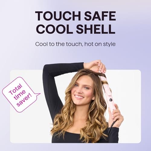 Wavytalk Airflow Styler Whirlwind Curl, Hair Straightener and Curler 2 in 1, Upgraded Curling Iron & Flat Iron Achieve One Pass Curl, Less Damage to Hair - Thumbnail 5
