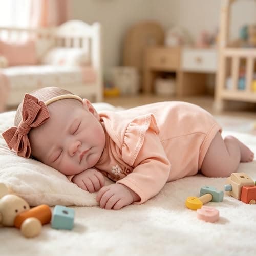 Milidool Realistic Reborn Baby Dolls Girl-20 Inch Real Life Baby Doll with Poseable Soft Body, Newborn Lifelike Baby Dolls with Accessories for 3+ Years Old Kids Girls Gift, Pretend Play, Collection - Thumbnail 4