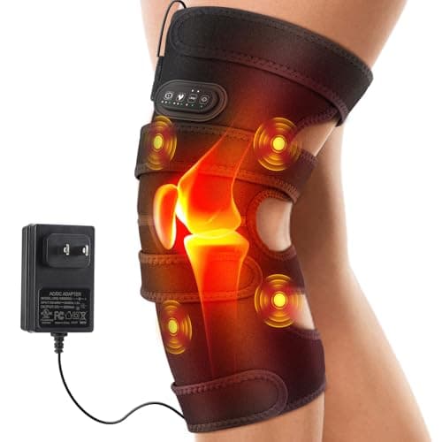 WOLOYHEATIE Knee Massager, FSA Eligible Items, Heated Knee Brace Wrap, Heating Pad for Knee Pain Relief, Heating Knee Brace Support for Arthritis/Joint Stiff/Muscle Strain, HSA Approved Products Only - Image 1