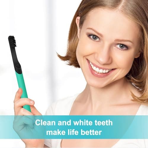 Toothbrush Replacement Heads Compatible with Quip Sonic Toothbrushes - Adult Refill Electric Toothbrush Heads, Black, Pack of 4 - Thumbnail 4