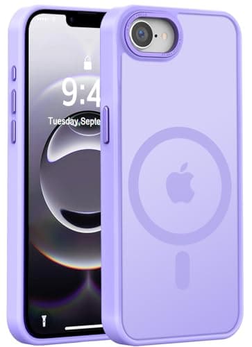 Newfuture Designed for iPhone 17e Case & iPhone 16e Case with Magnetic [13 FT Military Drop Protection] [Compatible with Magsafe] Translucent Shockproof with Anti-Fingerprint Phone Case, Lilac Purple