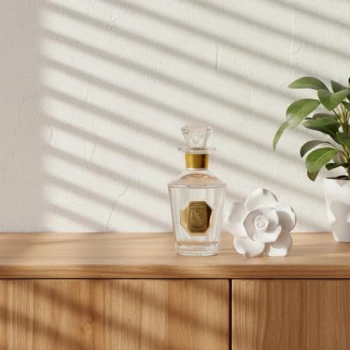 Reed Diffuser Set, Pretty Valley Home Diffuser Rose Petals Gypsum White Flower Oil 100Ml / 3.38fl OZ Gift Box for Bathroom Office Bathroom Living Room Decor (White Lotus) - Thumbnail 5