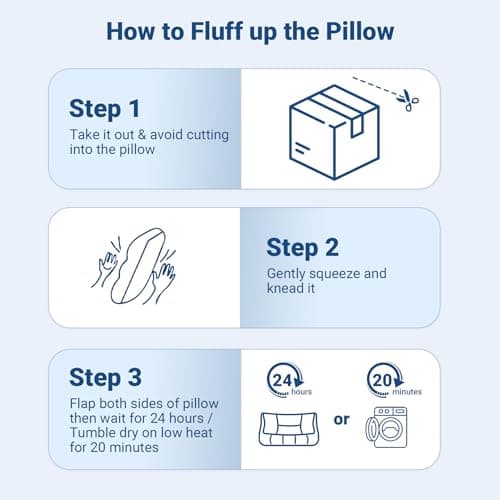 Cervical Neck Pillow for Sleeping - Ergonomic Side Sleeper Pillows for Pain Relief, Contour Cervical Pillow for Neck Support, Orthopedic Memory Foam Pillows for Side Back Stomach Sleepers (26″x15″) - Thumbnail 6