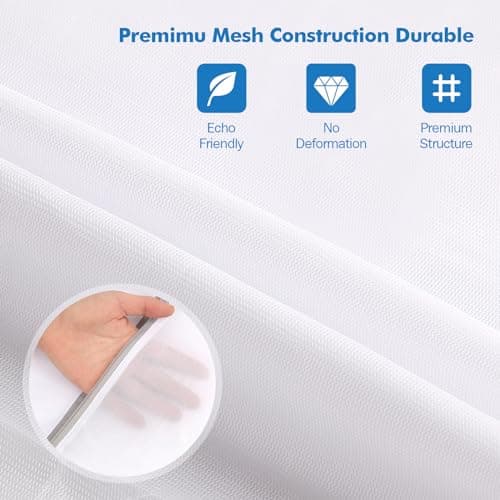 OKAKA 5Pcs Laundry Bags Mesh Wash Bags, Delicate Laundry Bags for Clothes, Hosiery, Underwear, Bed linen - 5 Size - Thumbnail 4