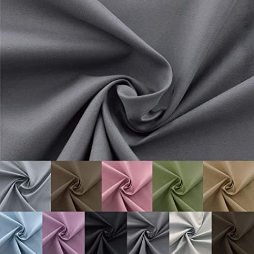 Home Queen Grommet Top Blackout Curtain Valance Window Topper for Living Room, Small Straight Drape Valence, Set of 1, 37 X 18 Inch, Charcoal - Thumbnail 6