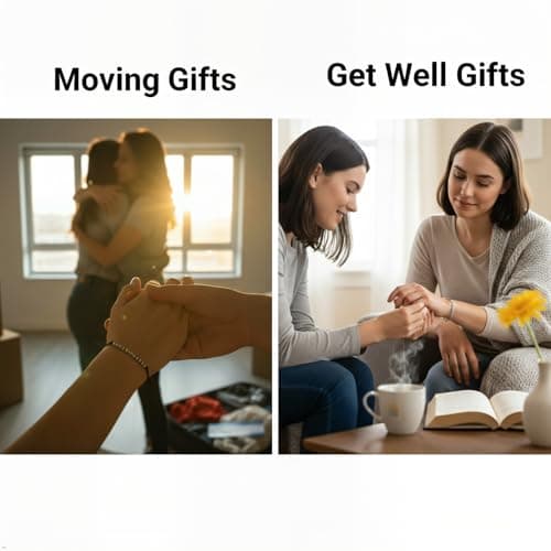 PNNY AMDA Morse Code Bracelets: Funny Friend Gifts for Women Men - Gifts for Best Friend Birthday Moving Away Uplifting Sentimental Get Well - Thumbnail 5