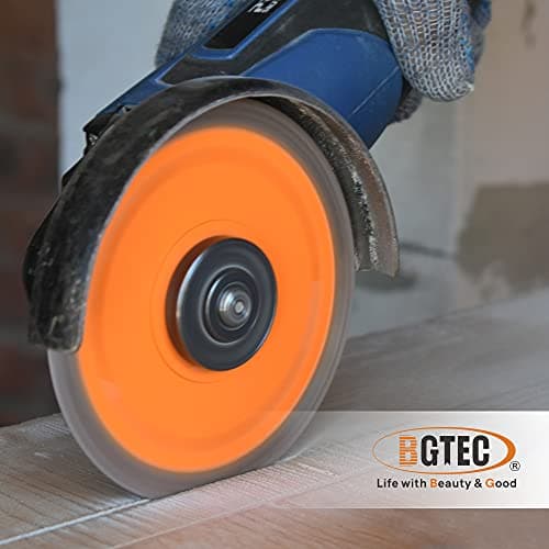 BGTEC Diamond Porcelain Saw Blades,1pc 5 Inch X Mesh Turbo Tiles Blades 7/8” Arbor for Porcelain Tile Granite Marbles Cutting Disc - Thumbnail 6