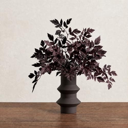 Power Your Lawn Fall Decorations for Home – Set of 3 Faux Plum Purple Cimicifuga Stems, 24” Realistic Autumn Branches for Vase, Table Centerpiece, Mantel & Halloween Decor - Image 1