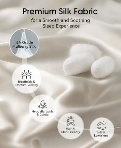 MUSICOZY Mulberry Silk Bluetooth Sleep Mask with HD Stereo Sound, Wireless Sleep Headband Headphones for Side Sleepers, Adjustable Size, Total Light Blocking, Perfect for Travel Relaxation Sleep - Thumbnail 5