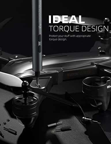 iFu Mini Electric Screwdriver Kit, 90-in-1 Precision Repair Set with 64 Magnetic Bits & LED Light, Cordless Power Screwdriver for Phone, Laptop, Computer, Camera, Watch, Electronics - Gift for Men - Thumbnail 6