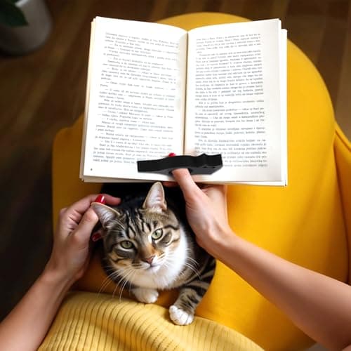 4 Pcs Cat Book Page Holder Set, 2 Pcs Thumb Book Page Holder, 2 Pcs Zinc Alloy Cat Book Marker, Mothers Day Gifts, Book Accessories for Reading Lovers, First Mothers Day Gift for New Mom - Thumbnail 6
