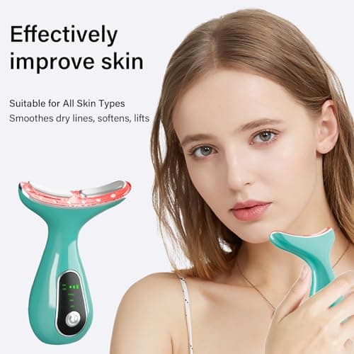 Facial Massager, Portable Face Neck Massager Wand for Skin Care - Thumbnail 2