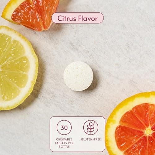 Bariatric Advantage Chewable Ultra Solo Without Iron - Once-Per-Day Daily Multivitamin - for Bariatric Surgery Patients - Thiamin, Vitamin A & More - Gluten-Free - Citrus - 30 Count - Thumbnail 3