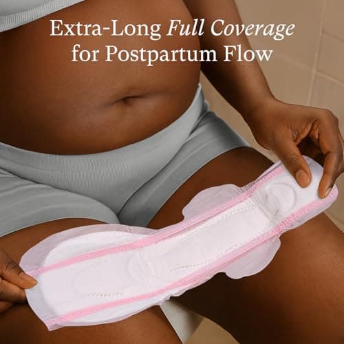 PurComfy 18 Pcs Postpartum Essentials Recovery Kit, Includes 5 Disposable Underwear, 24 Perineal Pad Liners, Perineal Care Foam, 5 Instant Ice Pads, Peri Bottle and 5 Postpartum Pads - Thumbnail 6